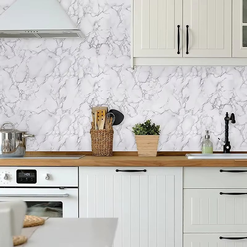 Kitchen Pearlescent Film Waterproof Wallpaper PVC Room DIY Self-Adhesive Wall Stickers Wardrobe Kitchen Furniture Wall Stickers