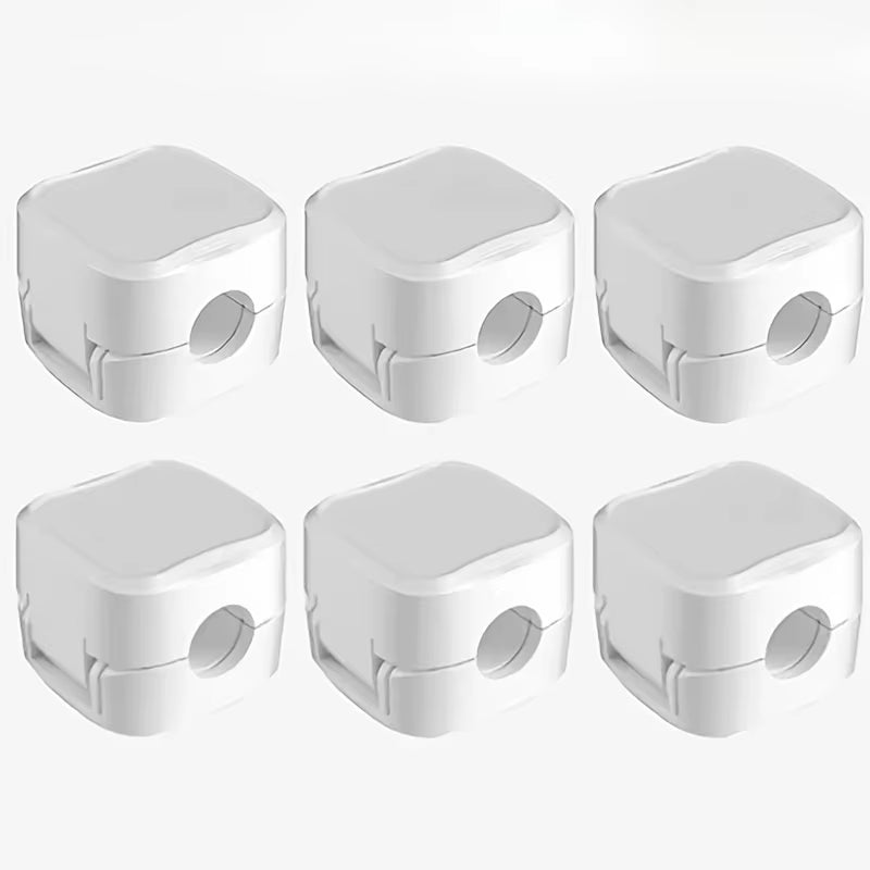 6/12/18Pcs Cord Organizer Holder Magnetic Desktop Cable Clip Management Hidden Phone Charging Cord Holder for Kitchen Appliances