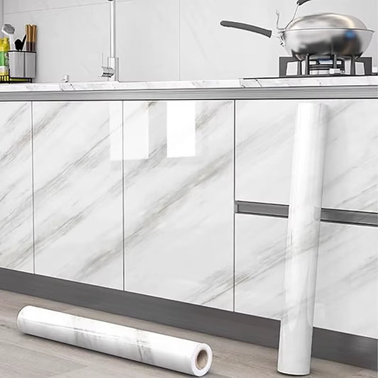 Kitchen Pearlescent Film Waterproof Wallpaper PVC Room DIY Self-Adhesive Wall Stickers Wardrobe Kitchen Furniture Wall Stickers
